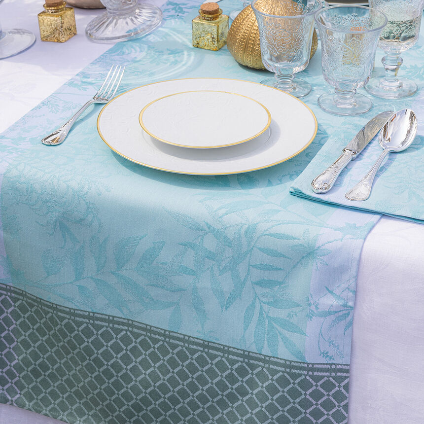 Chemin de table Jardin d'Eden Cascade 50x150 100% coton, , hi-res image number 2